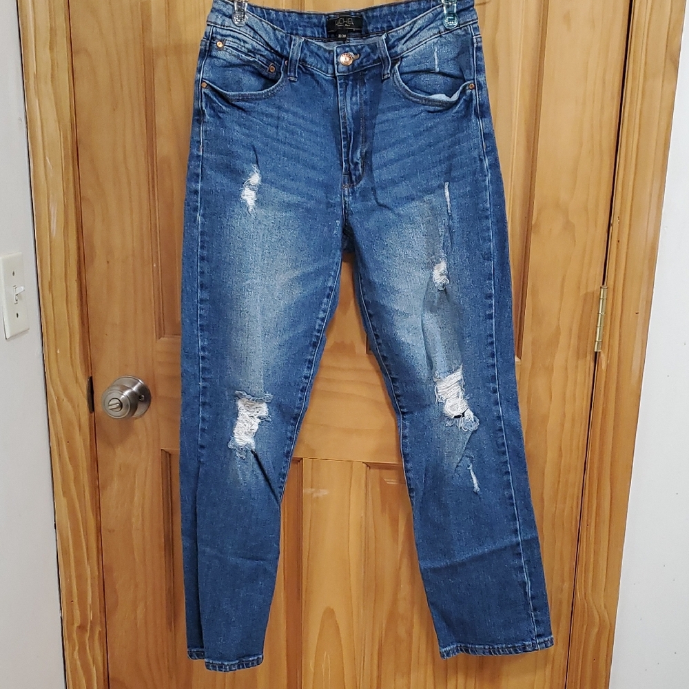 RACHEL Rachel Roy Women's Distressed Blue Jeans